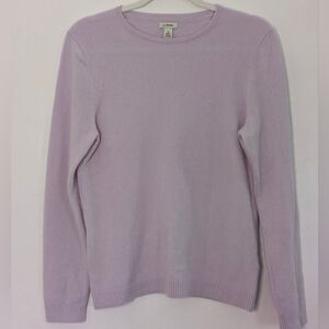 Lavender Cashmere Sweater By LL Bean
